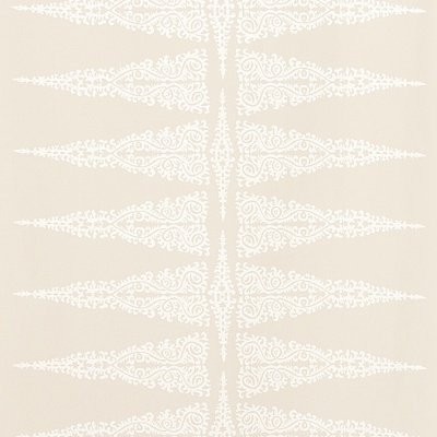 Anna French Ellery Stripe Fabric in White on Beige